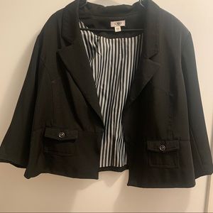 Cropped Black Blazer